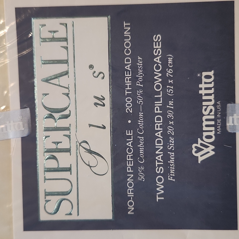 NIP Wamsutta set of 2 standard pillow cases